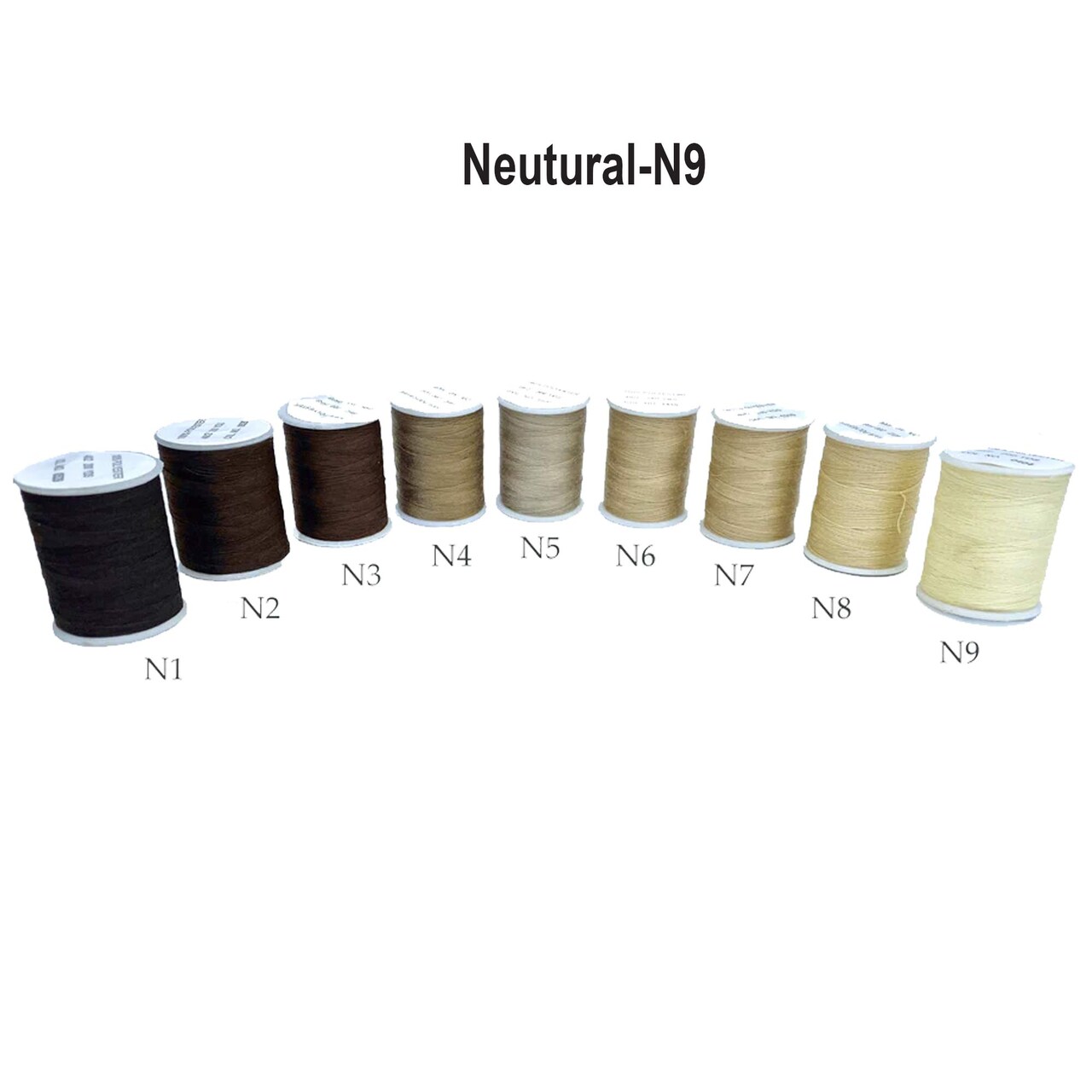 200 Yards Small Spool of Neutral Polyester Thread for Precision Sewing
